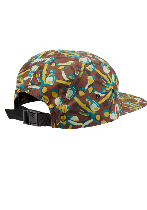 Mikey 5 Panel Hat - Brown / Multi