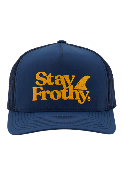 Frothy Snapback Hat - Midnight Blue / Dark Yellow View 3