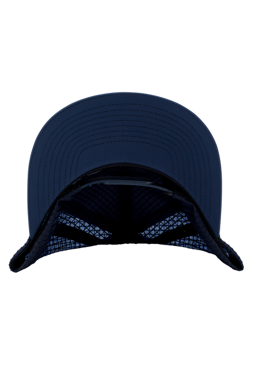 Frothy Snapback Hat - Midnight Blue / Dark Yellow