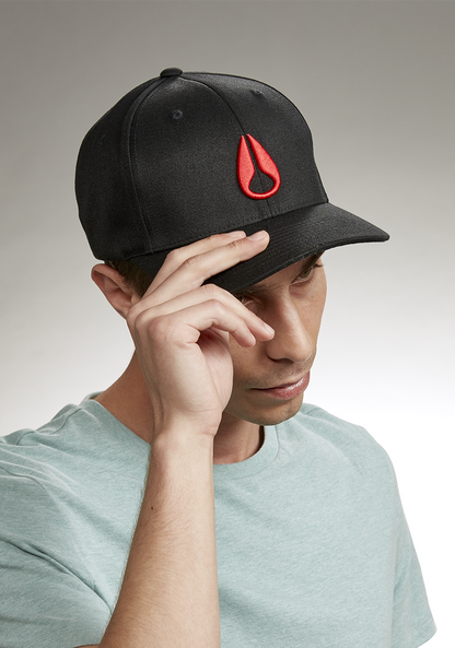 Deep Down Snapback - Noir / rouge View 5