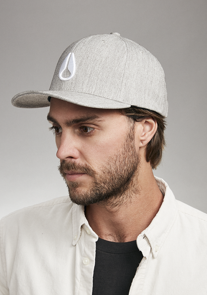 Deep Down Snapback - Gris moucheté / blanc View 5