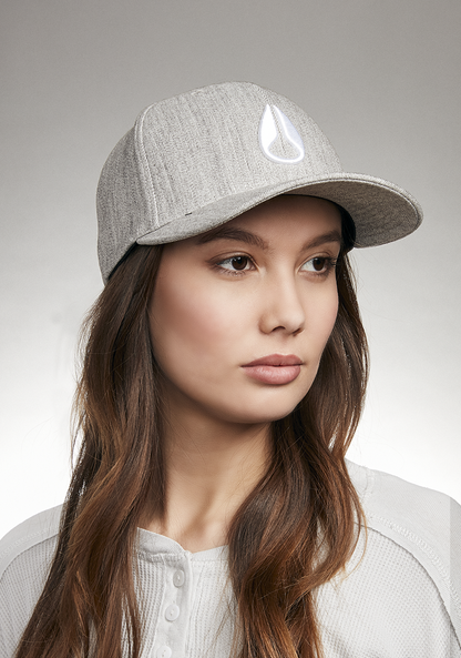 Deep Down Snapback - Gris moucheté / blanc View 7