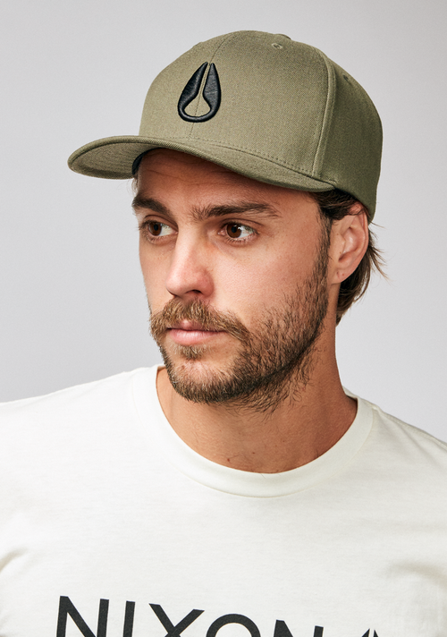 Deep Down Snapback - Vert olive