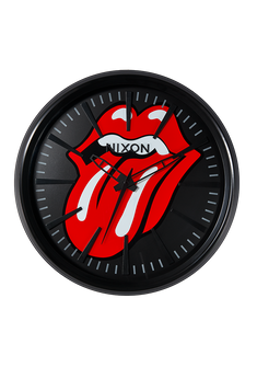 Rolling Stones Sentry Wall Clock - Noir / noir