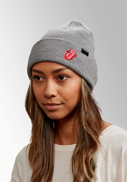 Rolling Stones Beanie - Gris moucheté