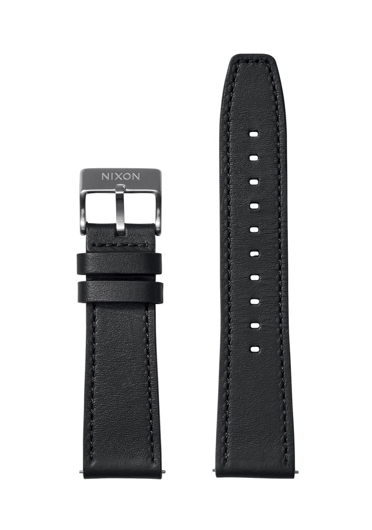 23mm Bracelet en cuir Horween - Noir