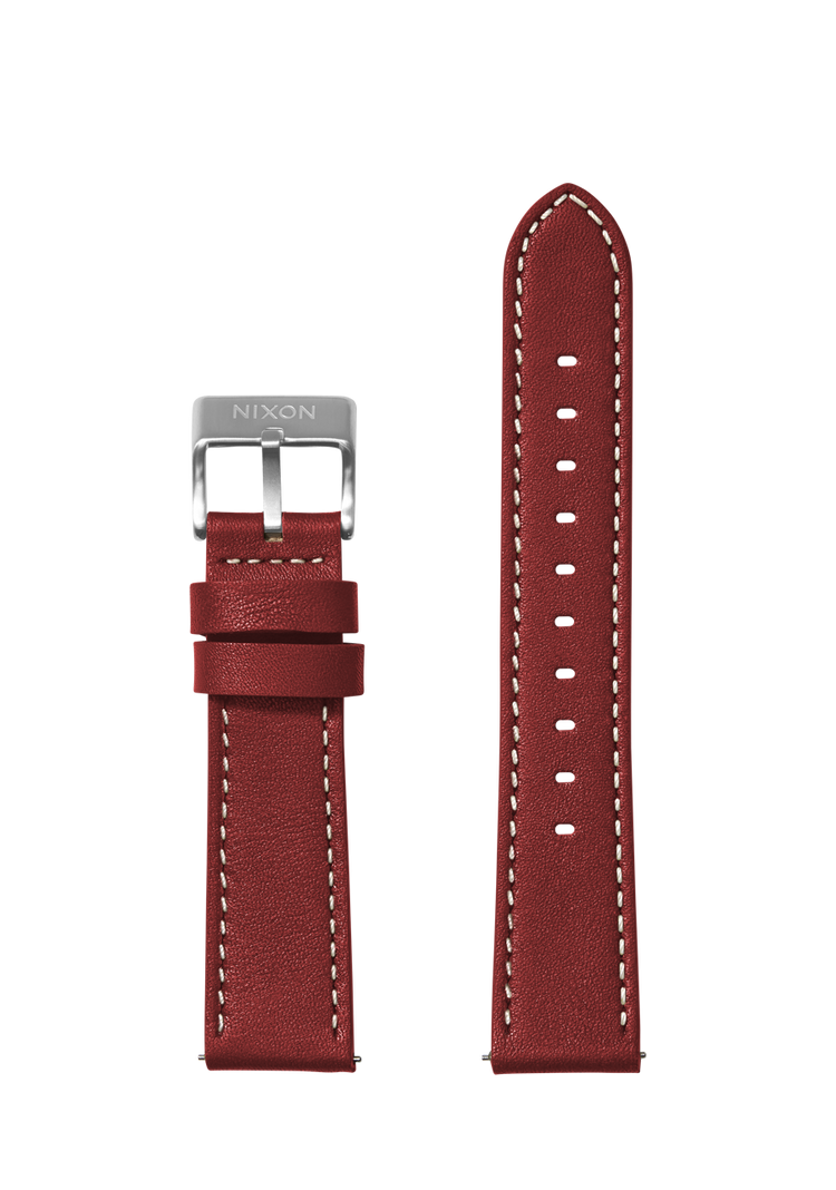 
Bracelet en cuir cousu de 20 mm - Canneberge View 1