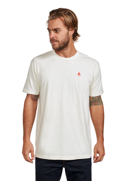 Sparrow Repreve® T-Shirt - Naturel / rouge View 3