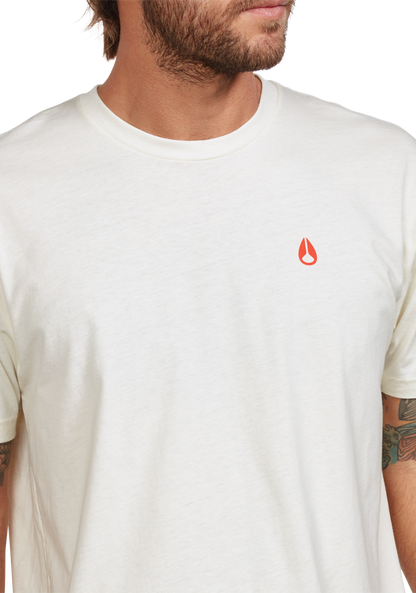 Sparrow Repreve® T-Shirt - Naturel / rouge View 6