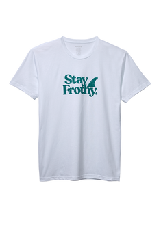 Stay Frothy Repreve® T-Shirt - White / Sage