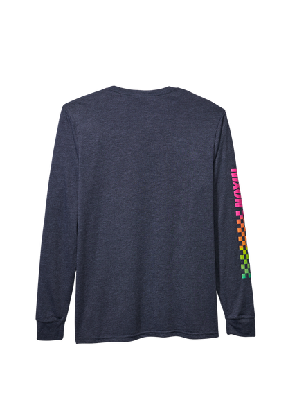 Circuit Long Sleeve Repreve® T-Shirt - Navy / Multi View 2